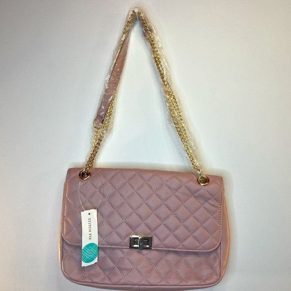 41 Hawthorn Valesca Quilted Chain Crossbody Pink Purse - NWT